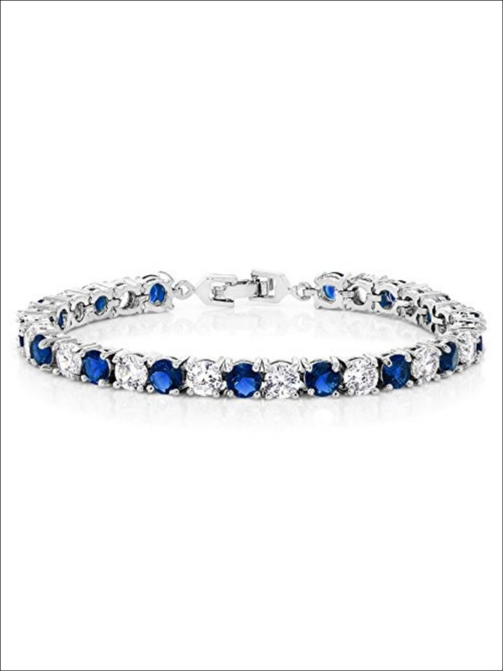 Cubic Zirconia Tennis Bracelet for Women, 7.50ctw Round Cut, 7in Chain